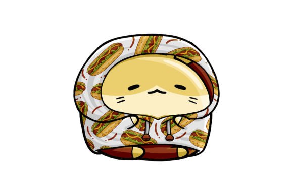 Adorable and Versatile: The Cute Hamster Wearing Fast Food Hoodie 05