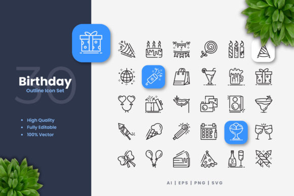Celebrate Creatively with Birthday Icons