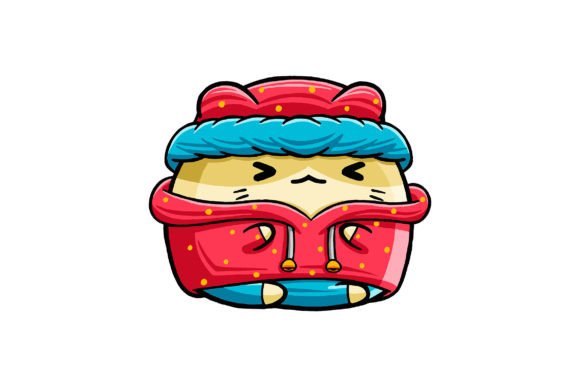 Cute Hamster Character Winter Vector 04
