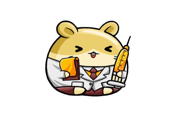 Cute Hamster Doctor Vector for Creative Projects