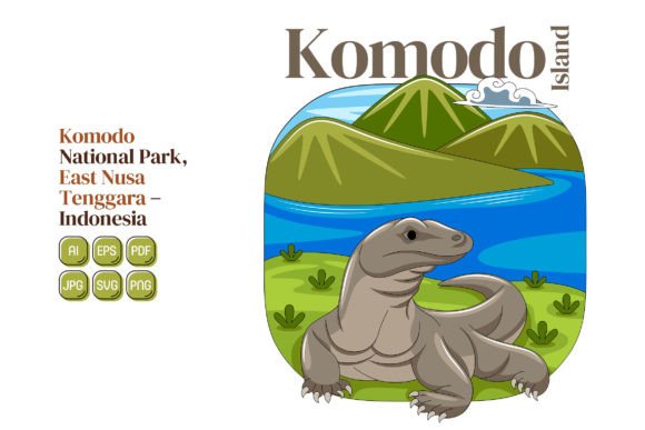 Discover the Versatility of Komodo Island Vector Illustration