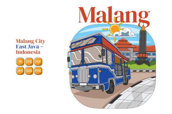 Discover the Versatility of Malang City Vector Illustration