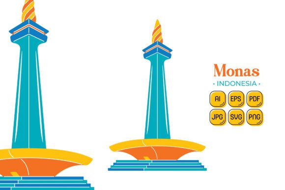 Discover the Versatility of Monas in Flat Design Style
