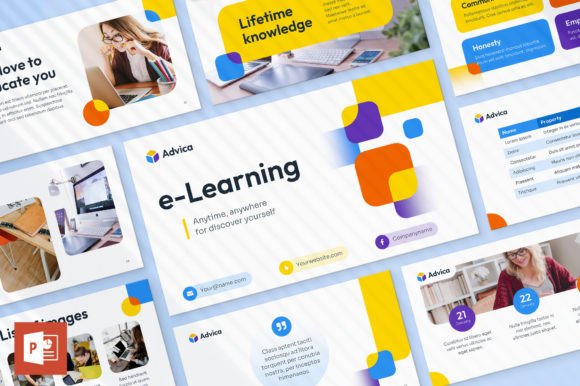 E-learning PowerPoint Template: A Strategic Tool for Engaging and Effective Presentations