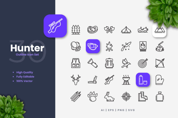Exploring Hunter Icons: A Versatile and Clean Design Solution