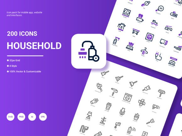 Exploring the Versatile Household Icon Pack: A Comprehensive Guide
