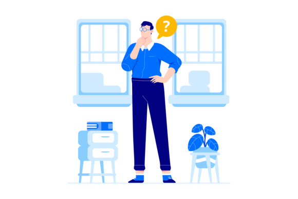 Man Thinking Vector Illustration: A Versatile Tool for Creative Projects