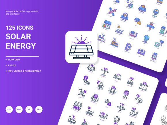 Solar Energy Icon Pack: A Versatile Tool for Modern Design