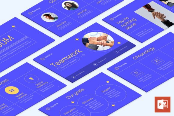 Streamline Your Presentations with the Teamwork PowerPoint Template