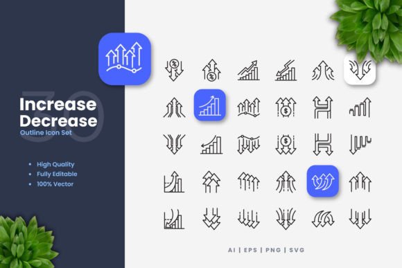 Understanding and Utilizing Increase and Decrease Icons for Versatile Design Needs