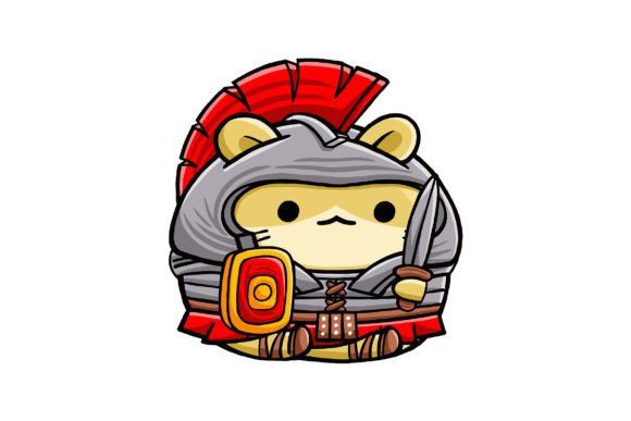 Unlock Creative Possibilities with Cute Hamster Wearing Romawi Vector Style