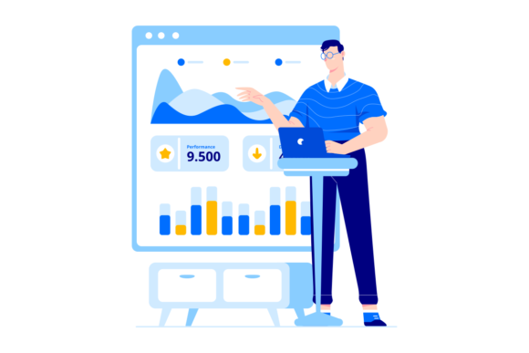 Unlocking Creativity with Site Stats Vector Illustration