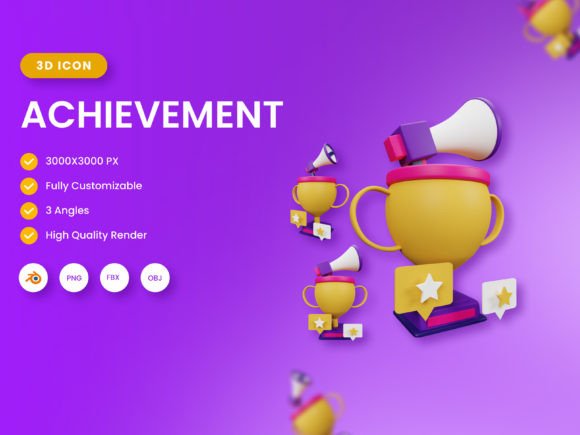 Unlocking Potential with 3D Achievement Illustration